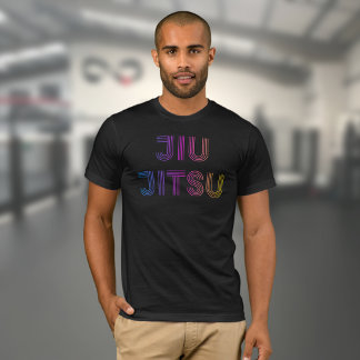 T-shirt BJJ Funky Brésilien Jiu Jitsu Noir