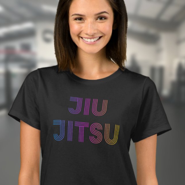 T-shirt BJJ Funky Brésilien Jiu Jitsu Noir (Women's Jiu Jitsu T-shirt)
