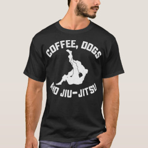 T-shirt Bjj Funny Coffee Dogs Jiu Jitsu