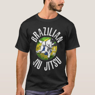 T-shirt BJJ Jiu Jitsu Brazilian Flag  for Brazilian Jujits
