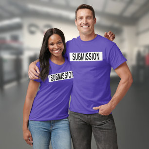 T-shirt BJJ Jiu Jitsu Soumission Purple Et Blanc