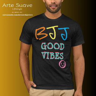 T-shirt BJJ Retro 80s Acid House Personnalisé Good Vibes