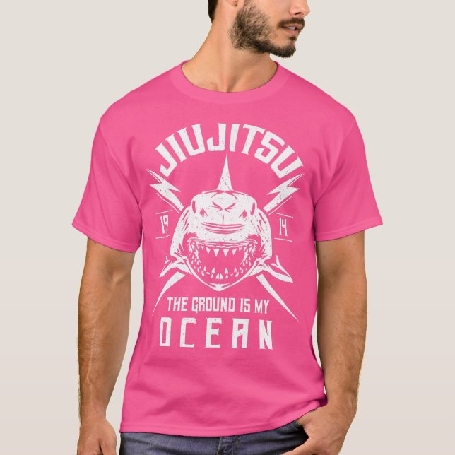 T-shirt Bjj Shark - Grappling Jiu Jitsu brésilien (Devant)