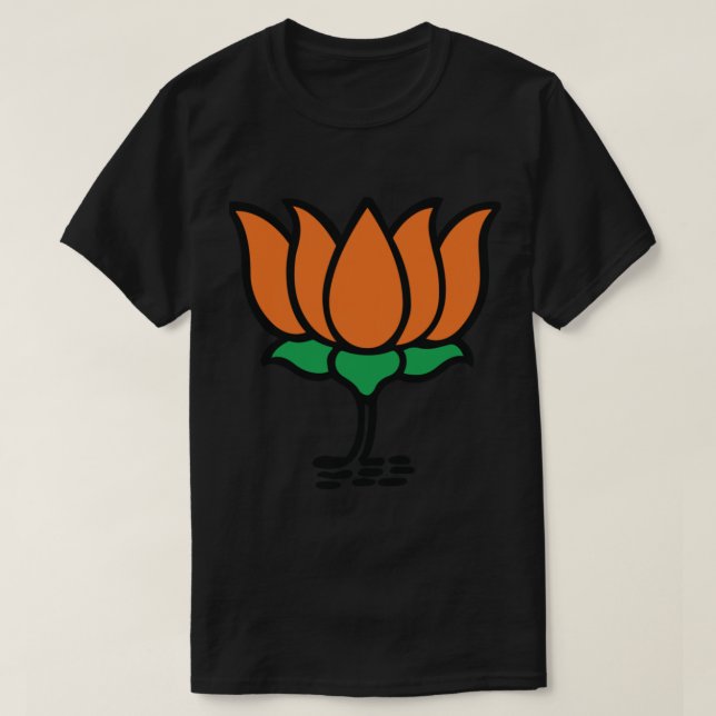 T-shirt BJP Lotus Design Narendra Modi India BJP Supporter (Design devant)