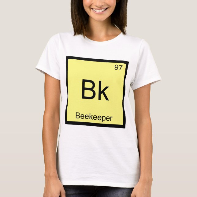 T-shirt Bk - Beekeeper Chemistry Element Symbole Bee Tee (Devant)