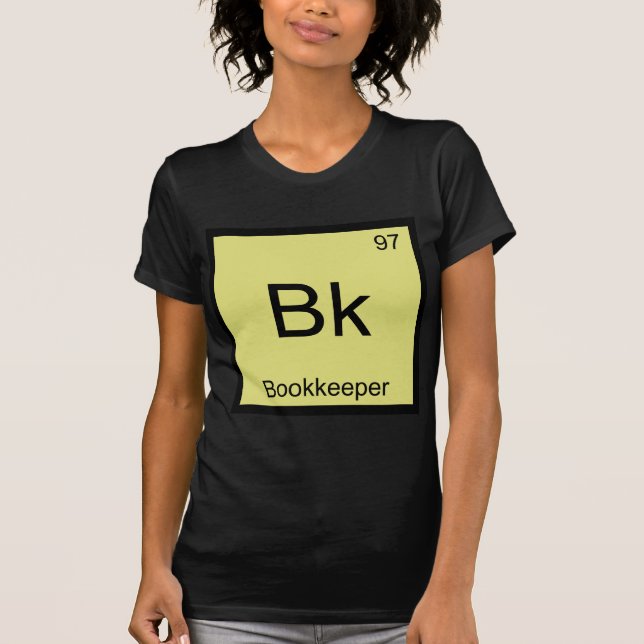 T-Shirt Bk - Symbole de l'élément chimique pour co (Devant)