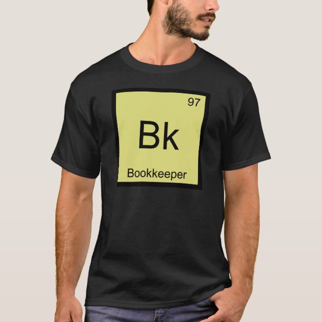 T-Shirt Bk - Symbole de l'élément de chimie de com (Devant)