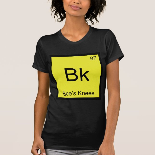 T-shirt Bk - Symbole d'élément de chimie des genoux d'abei (Devant)