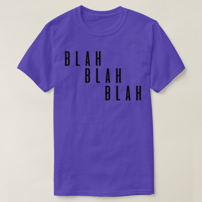 T-shirt bla bla bla 1 (Design devant)