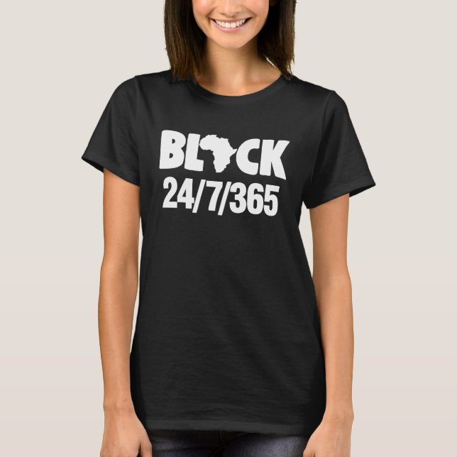 T-shirt Black 365 Days  Black History Monthl (Devant)