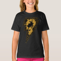Black Adam Distressed Lightning Bolt Graphic
