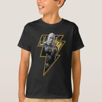 Black Adam Grey et Gold Lightning Graphic