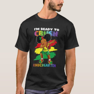 T-shirt Black Africa Girl Dabbing Je suis prête à écraser 