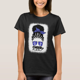 T-shirt Black African American Cheer Mom Pom-pom girl Mom