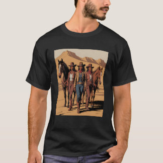 T-shirt Black African-American Cowgirl Western Rodeo