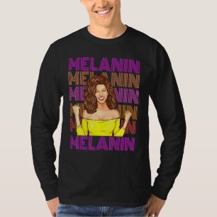 T-shirt Black African American Ebony Melanin Queen Empower