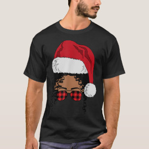 T-shirt Black African American Père Noël Afro Christmas Me