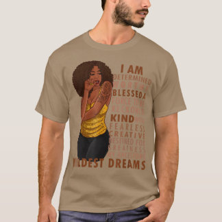 T-shirt Black Afro Woman