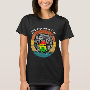 T-shirt Black Afro Woman