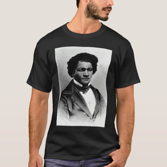 T-shirt Black American History Frederick Douglass Black Hi (Devant)