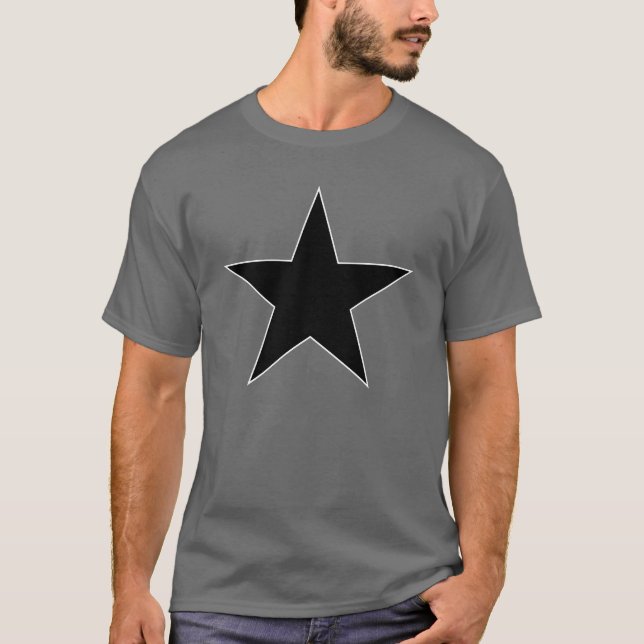 T-shirt Black Anarchy STAR (de façon classique) (Devant)