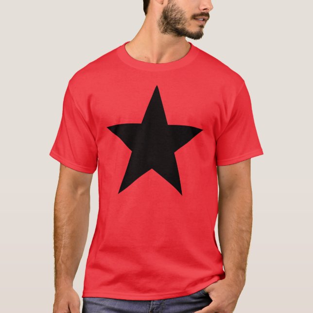 T-shirt Black Anarchy STAR (de façon classique) (Devant)