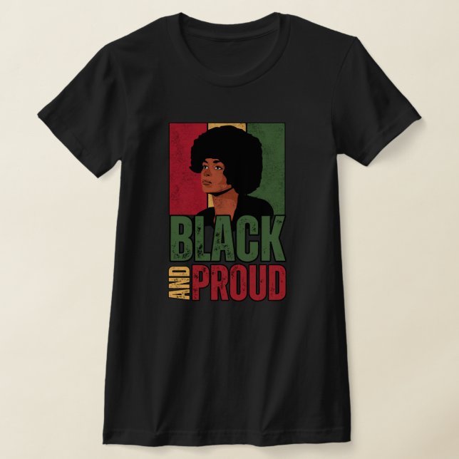 T-shirt Black and proud (Poser)