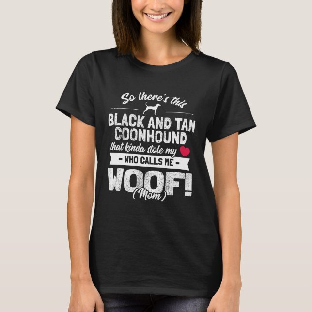 T-shirt Black And Tan Coonhound  1 (Devant)