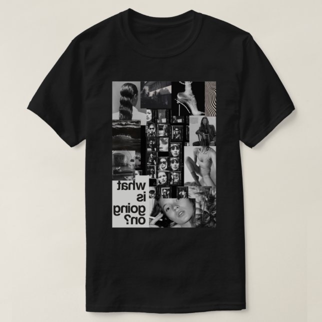 T-shirt Black and White Collage feat. Kate Moss (Design devant)