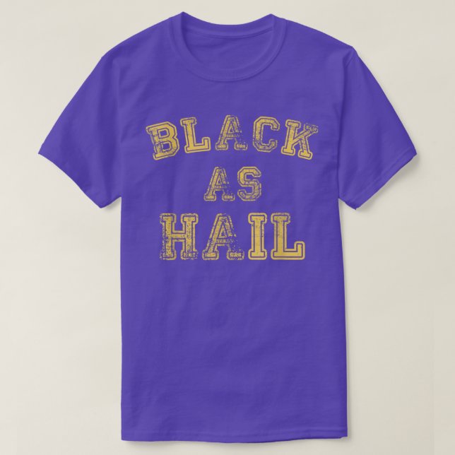 T-shirt Black As Hail Michigan (Design devant)