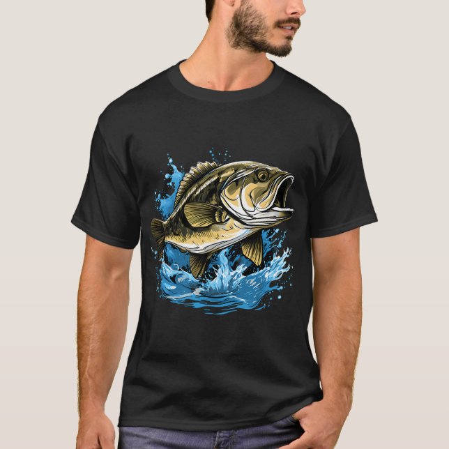 T-shirt Black Bass sauteur (Devant)