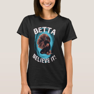 T-shirt black Betta croit ses splendeurs en combattant le 