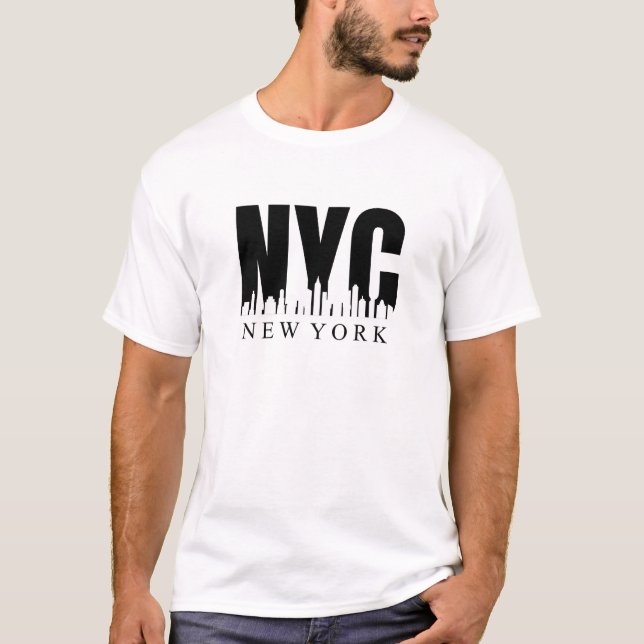 T-shirt Black Bold New York (Devant)
