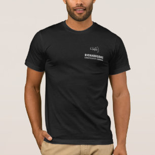 T-shirt Black Business Logo Construction Company