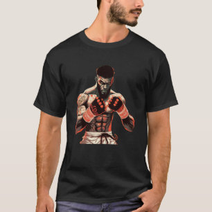 T-shirt Black Cage Fighter Unleash votre bête avec MIXED M