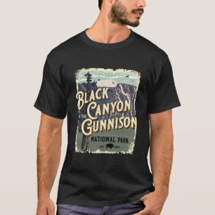 T-shirt Black Canyon Of The Gunnison National Park Vintage