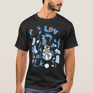 T-shirt Black Carolina 5 AJ5 Love Sick Bear Graphique