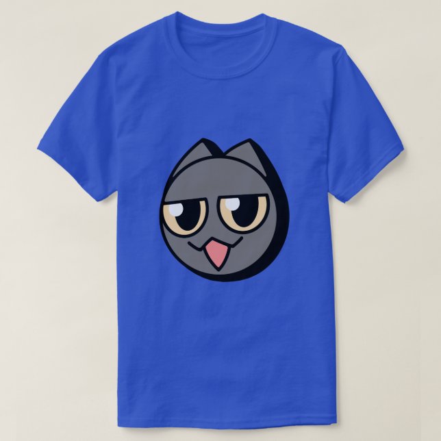 T-shirt Black Cartoon Cat (Design devant)