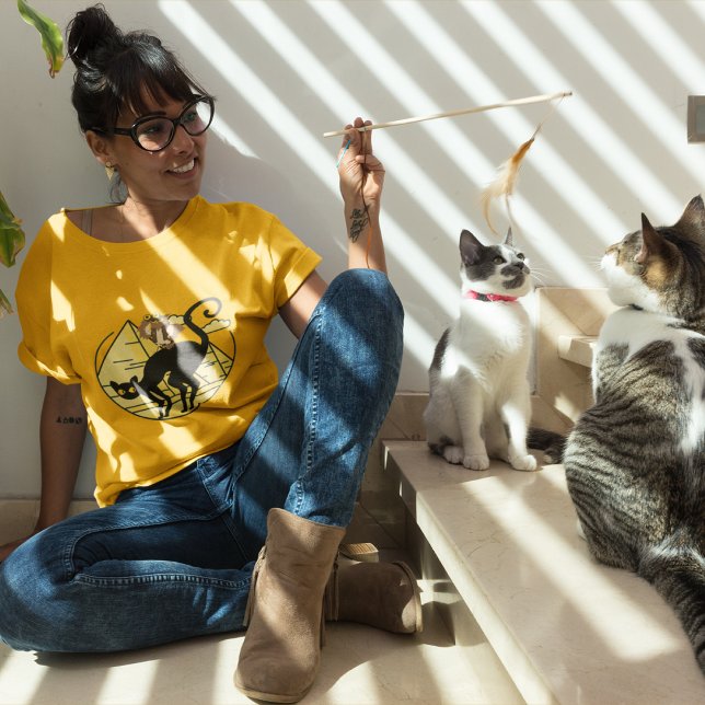 T-shirt Black Cat and Owl Adventure en Egypte Unisex Cutso (Créateur téléchargé)