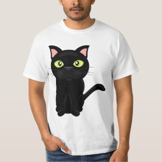 T-shirt " Black Cat Clip Art Freeuse Cats Vector Real Clip