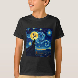 T-shirt Black Cat Comma La Kamala Harris Halloween Starry