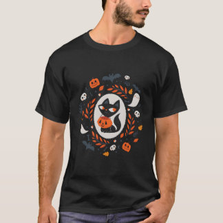 T-shirt Black Cat Fall Halloween