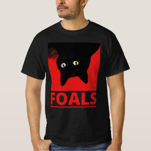 T-shirt Black Cat Foals Tour 2019 TShirt, Black Cat Shirt