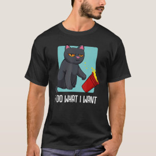 T-shirt Black Cat Love Pet Propriétaire Animaux Droits