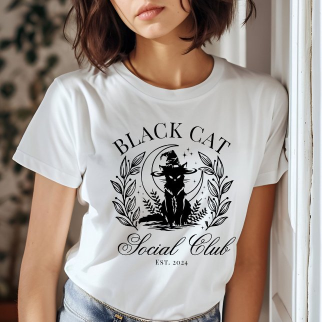 T-shirt Black Cat Social Club Halloween (Créateur téléchargé)