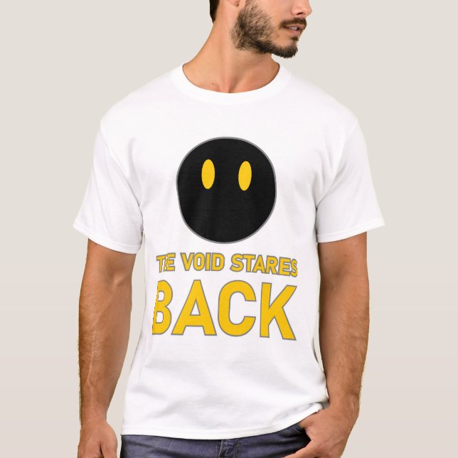 T-shirt Black Cat Void Eyes The Void Stares Back (Devant)