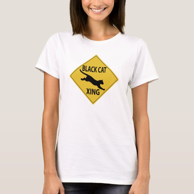 T-shirt Black Cat Xing (Devant)