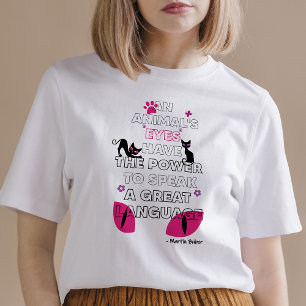 T-shirt Black Cats Eyes, Martin Buber Citer de mignons ani