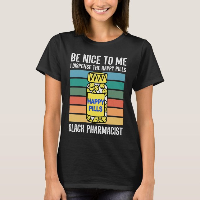 T-shirt Black chemist pharmacist tech African American pha (Devant)