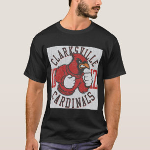 T-shirt Black Clarksville Cardinals Vintage Mascot Chemise